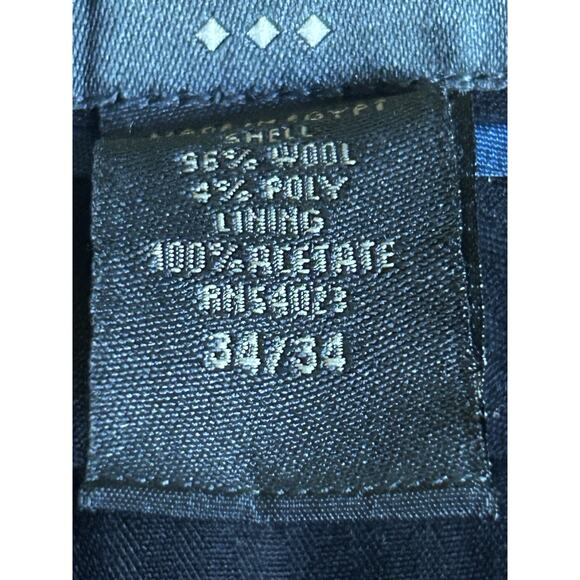 Banana Republic Mens Wool Suit 2 Pc Brown Pinstripe, 36Long, 34x34 - Picture 11 of 16